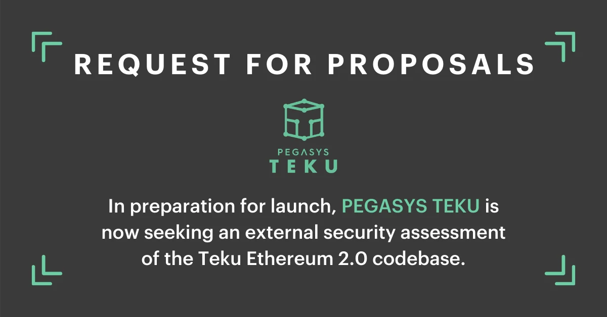 Image: Teku Ethereum 2.0 Client: Request for Proposals