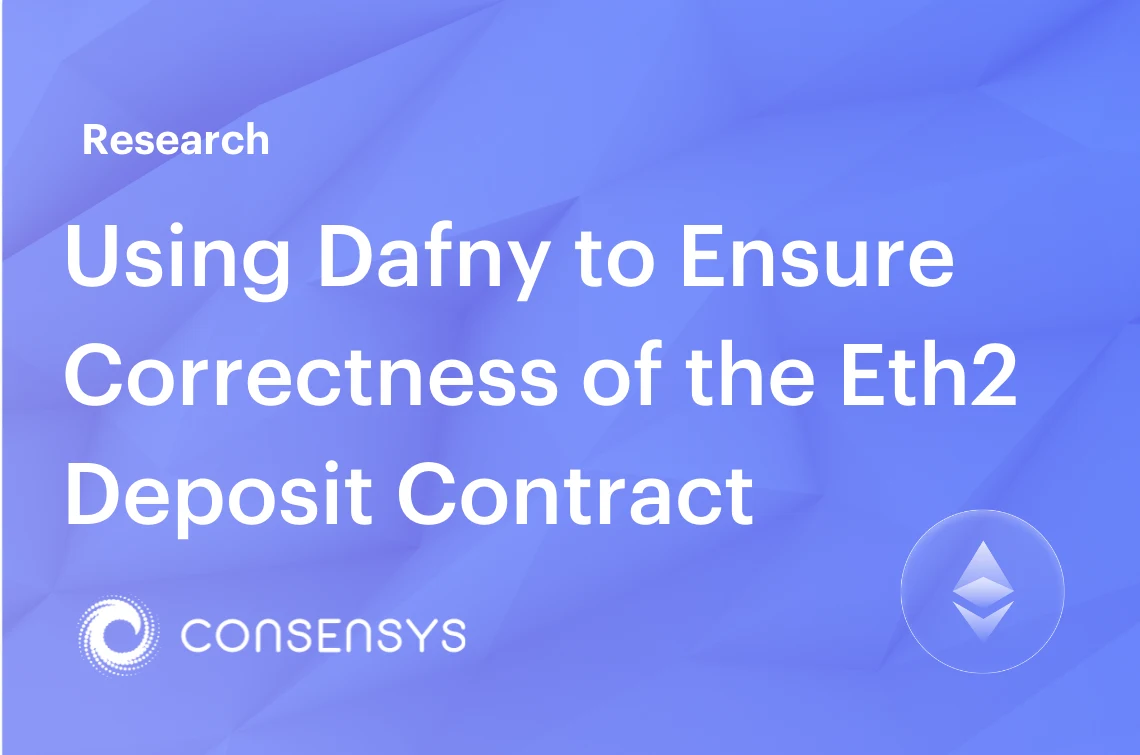 Image: How We Proved the Eth2 Deposit Contract Is Free of Runtime Errors