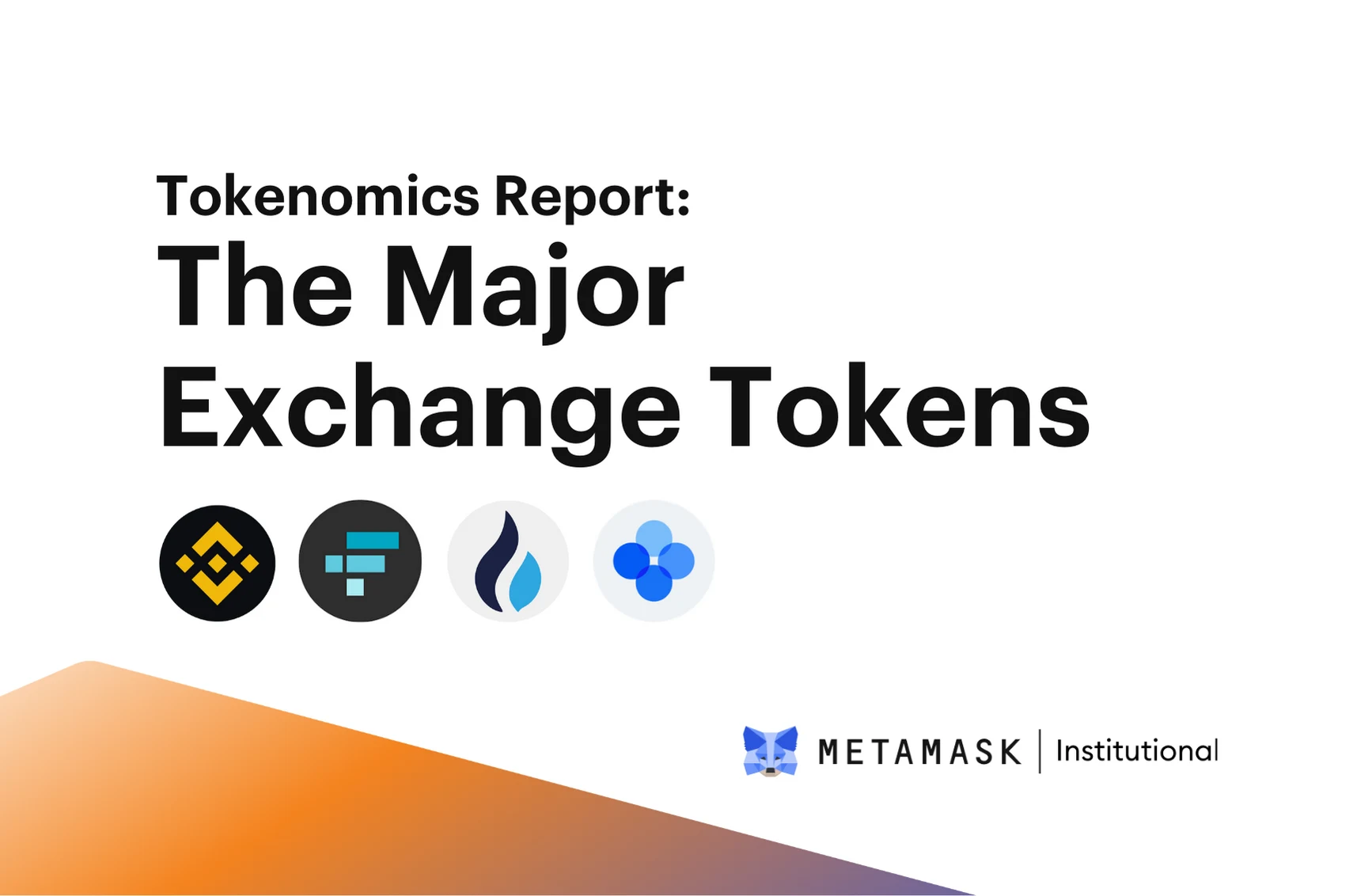 Image: Tokenomics Report: The Major Exchange Tokens