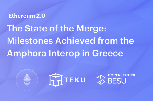 An Update on the Merge after the Amphora Interop Event in Greece