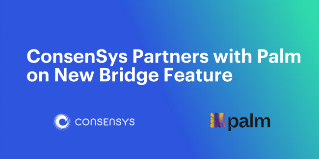 Consensys Partners with Palm on New Bridge Feature