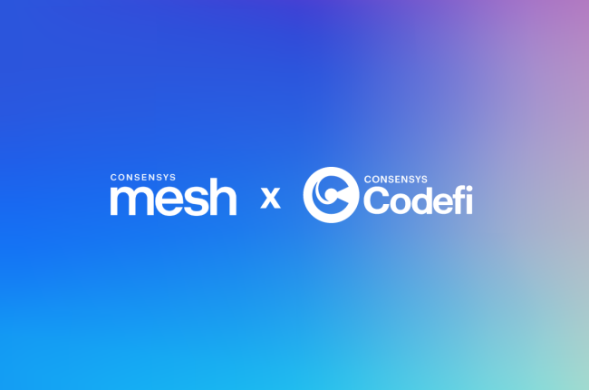 Consensys Mesh Stakes ETH Treasury with Consensys Codefi