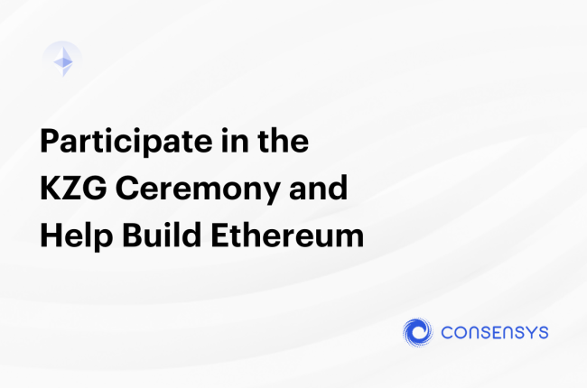 KZG Ceremony: Participate and Help Build Ethereum
