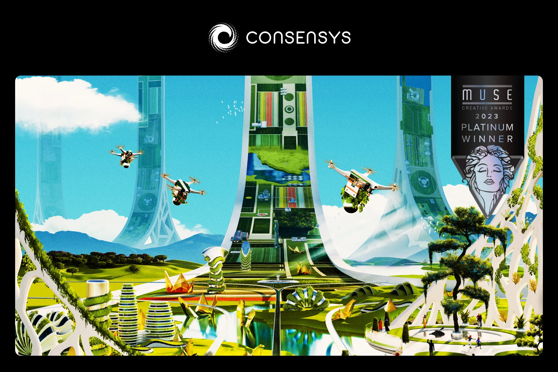 Image: Consensys’ Marketing Campaign celebrating The Merge Wins the MUSE Creative Award