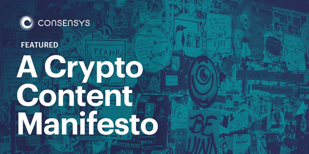 Image: A Crypto Content Manifesto