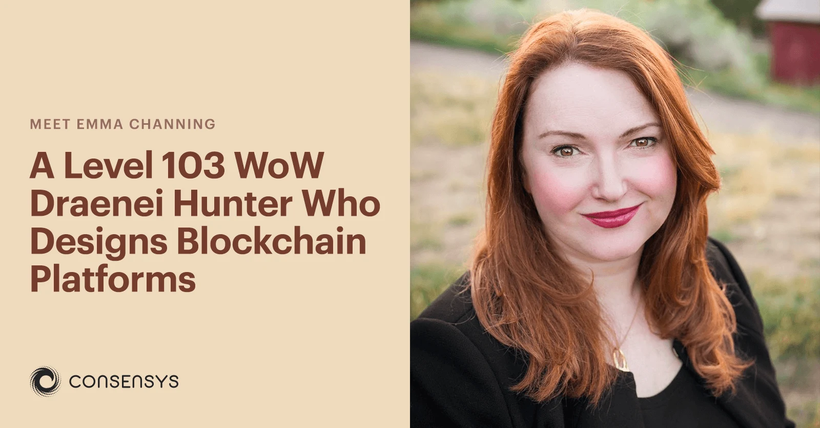 Image: Meet Emma Channing: A Level 103 WoW Draenei Hunter Who Designs Blockchain Platforms
