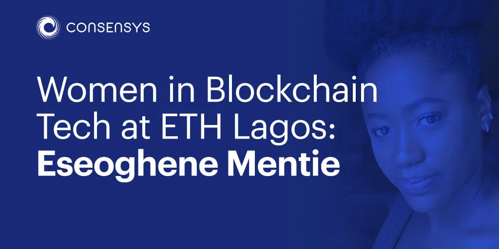 Image: Women in Blockchain Tech at ETH Lagos: Ese Mentie