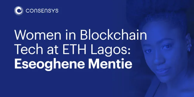 Women in Blockchain Tech at ETH Lagos: Ese Mentie