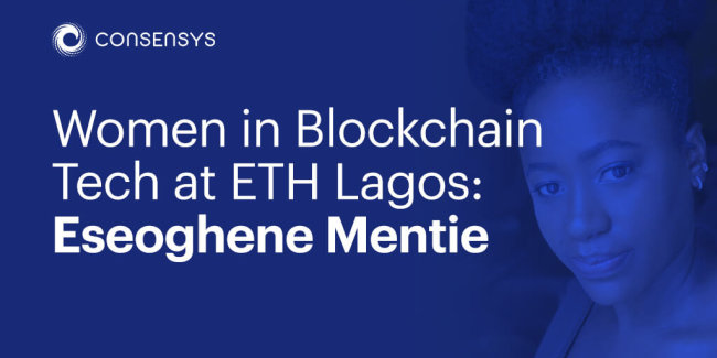 Women in Blockchain Tech at ETH Lagos: Ese Mentie