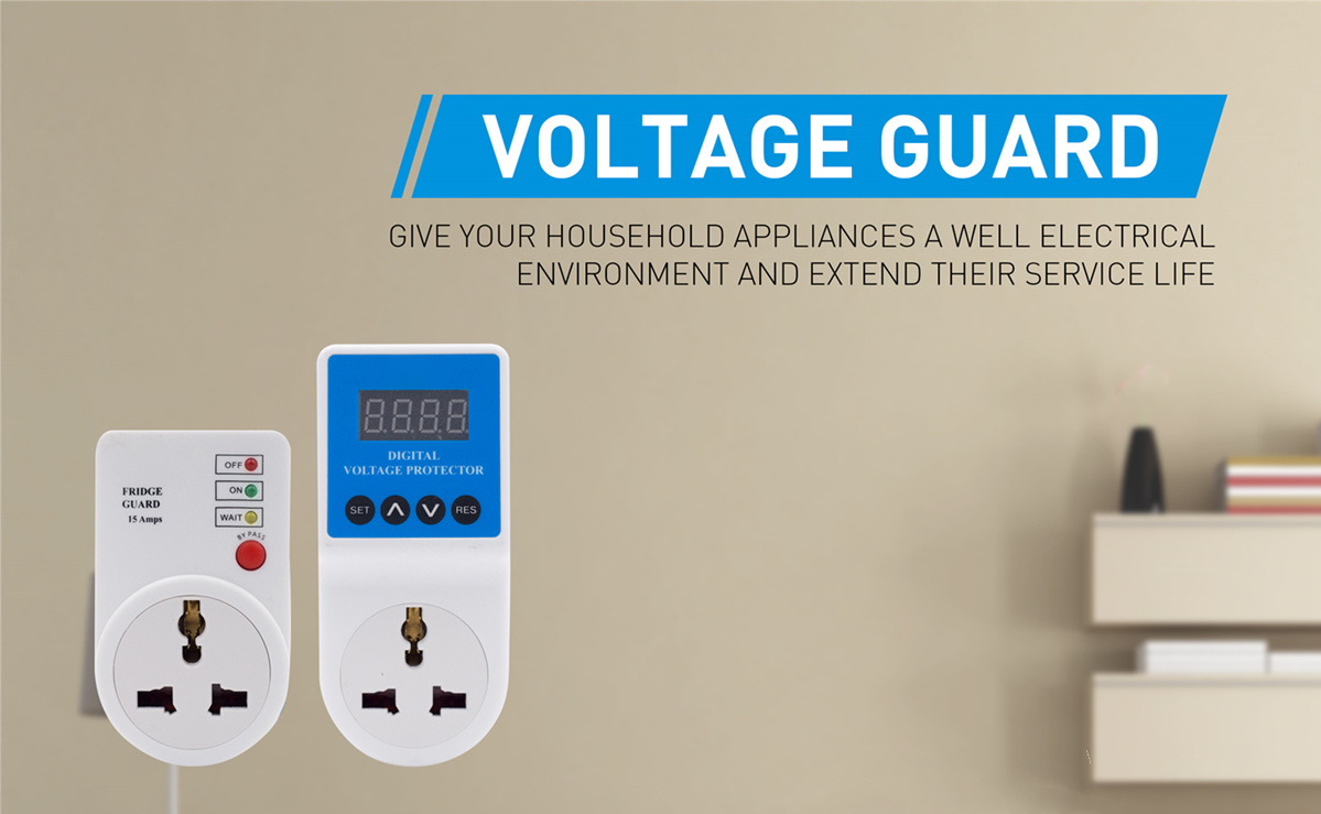 Fridge Guard /Surge Protector/Spark Protector/Lightning Protector/Voltage  Protector Against Too High/Too Low of Incoming Power Supply UK Plug Socket