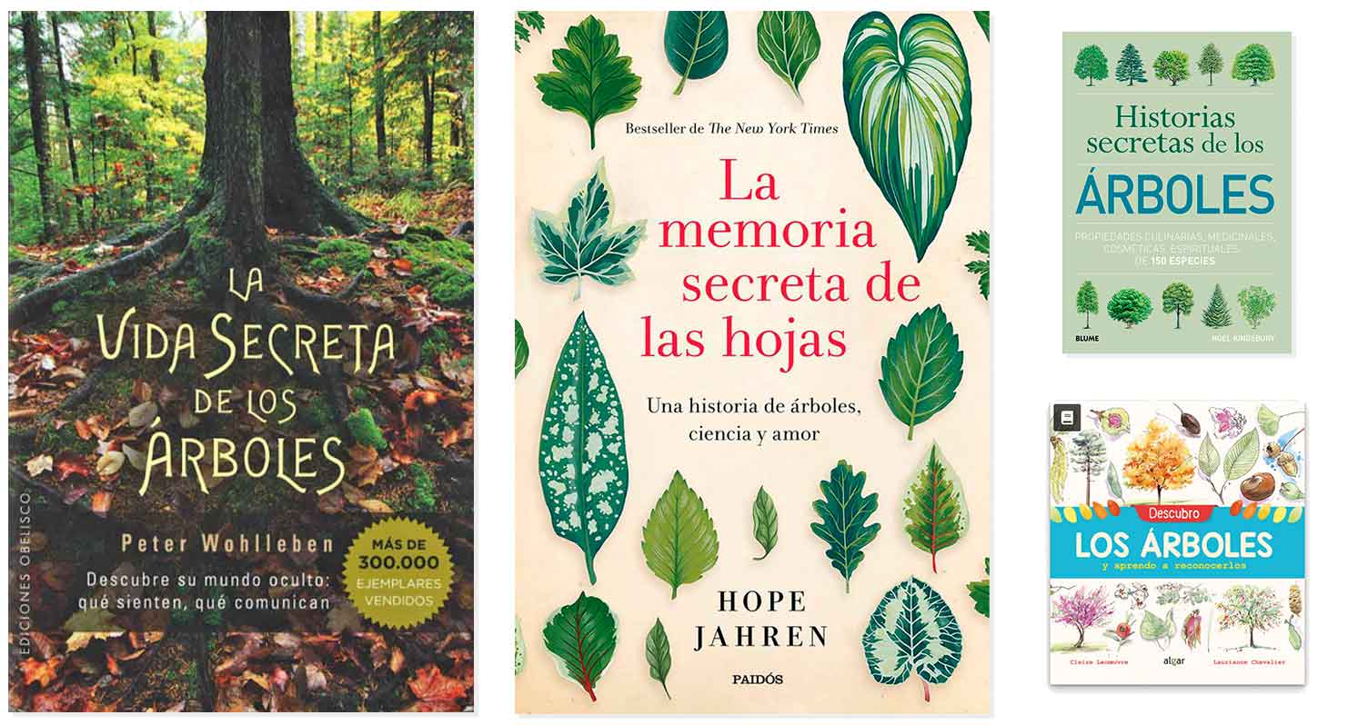 Portadas de libros sobre árboles