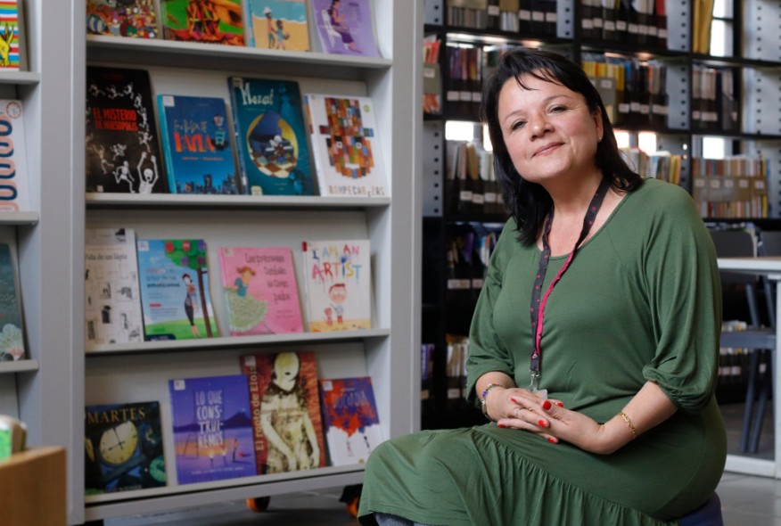 Ruby Garzón, responsable de biblioteca La Ceja