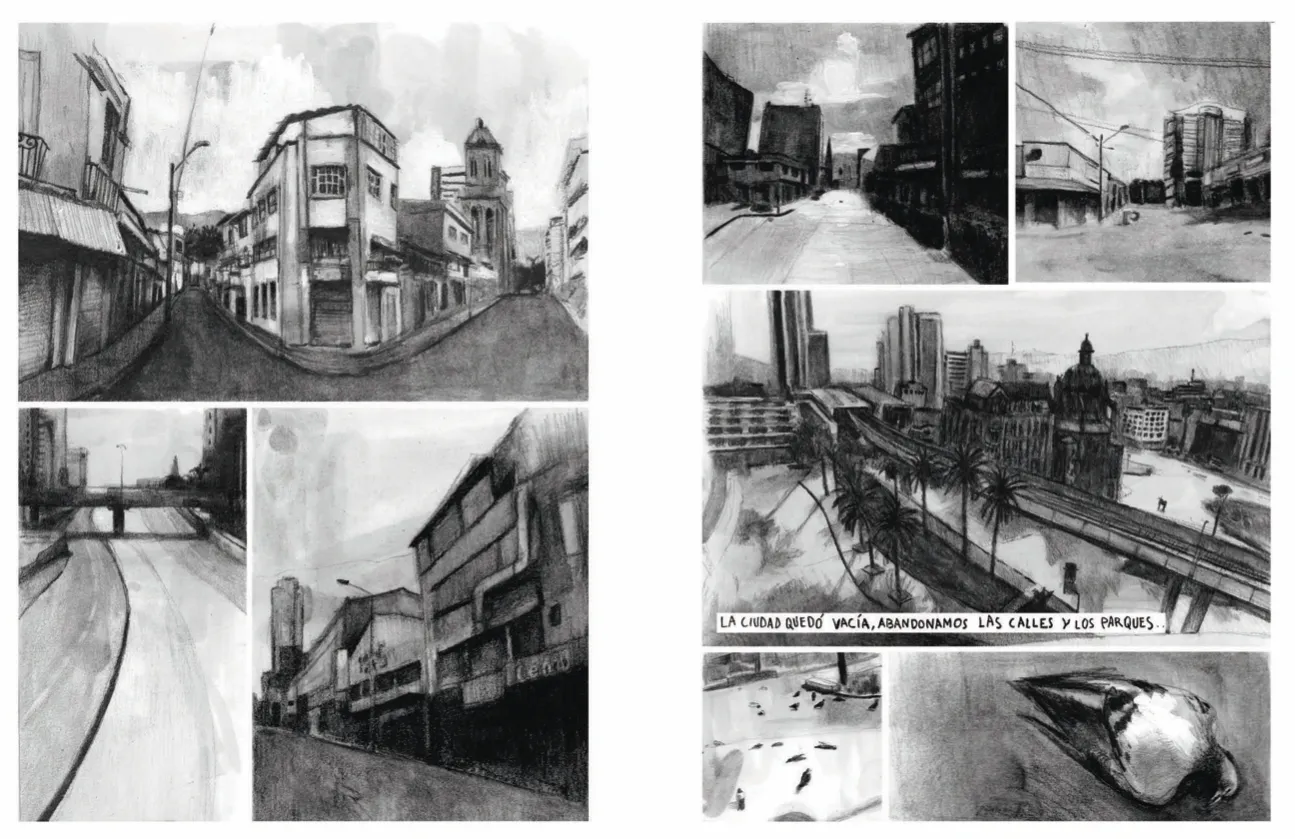 Ilustraciones Daniel Gómez Medellín a solas