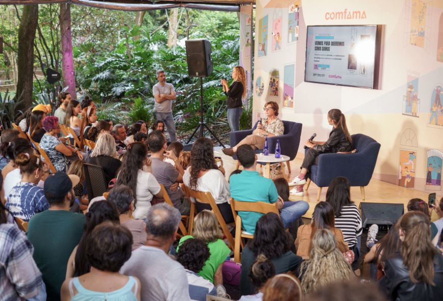 Cabecera Conversaciones Comfama Fiesta del Libro 2023