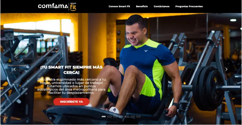 Proceso-inscripción-SmartFit-Entrar a la página