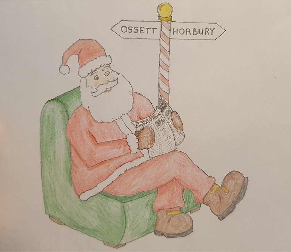 Christmas drawing competition winners The Horbury Ossett