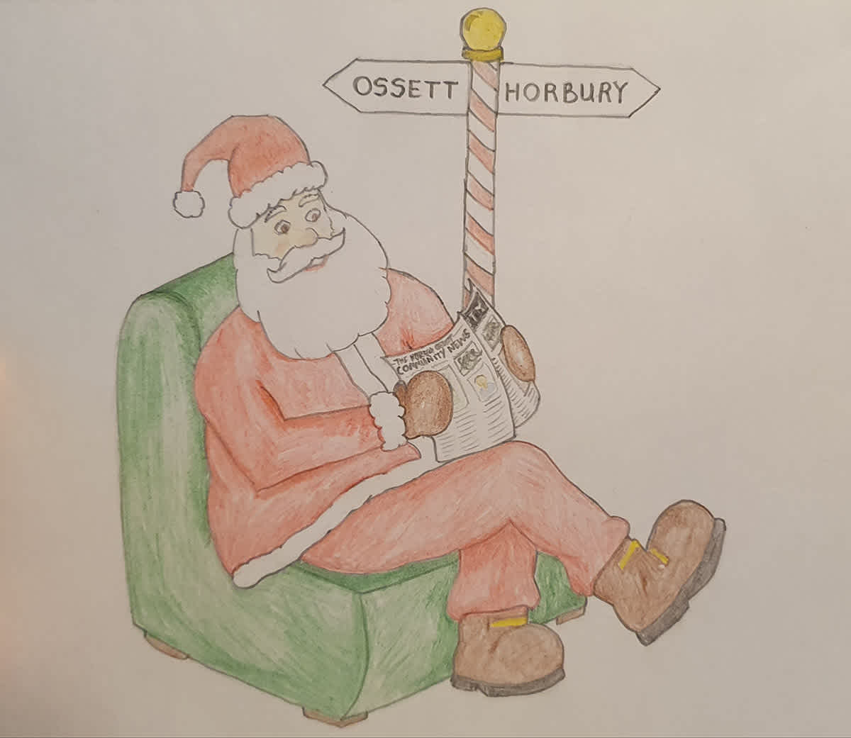 Christmas drawing competition winners The Horbury Ossett Community