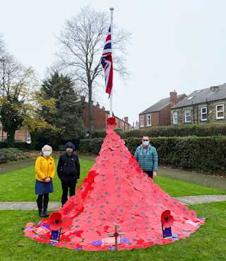 Anne and Malcolm Hudson with Cllr Darren Byford