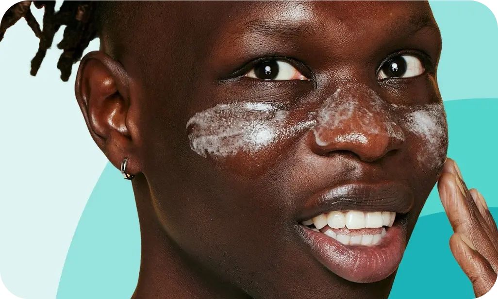 Article banner featuring an image of a young person applying Clean & Clear Acne Spot Treatment on her face, illustrating practical skincare routines for achieving healthy skin.