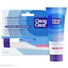 Front shot of new CLEAN & CLEAR® PERSA-GEL® 5 Benzoyl Peroxide acne treatment gel with new oil free formula tube and its packaging  