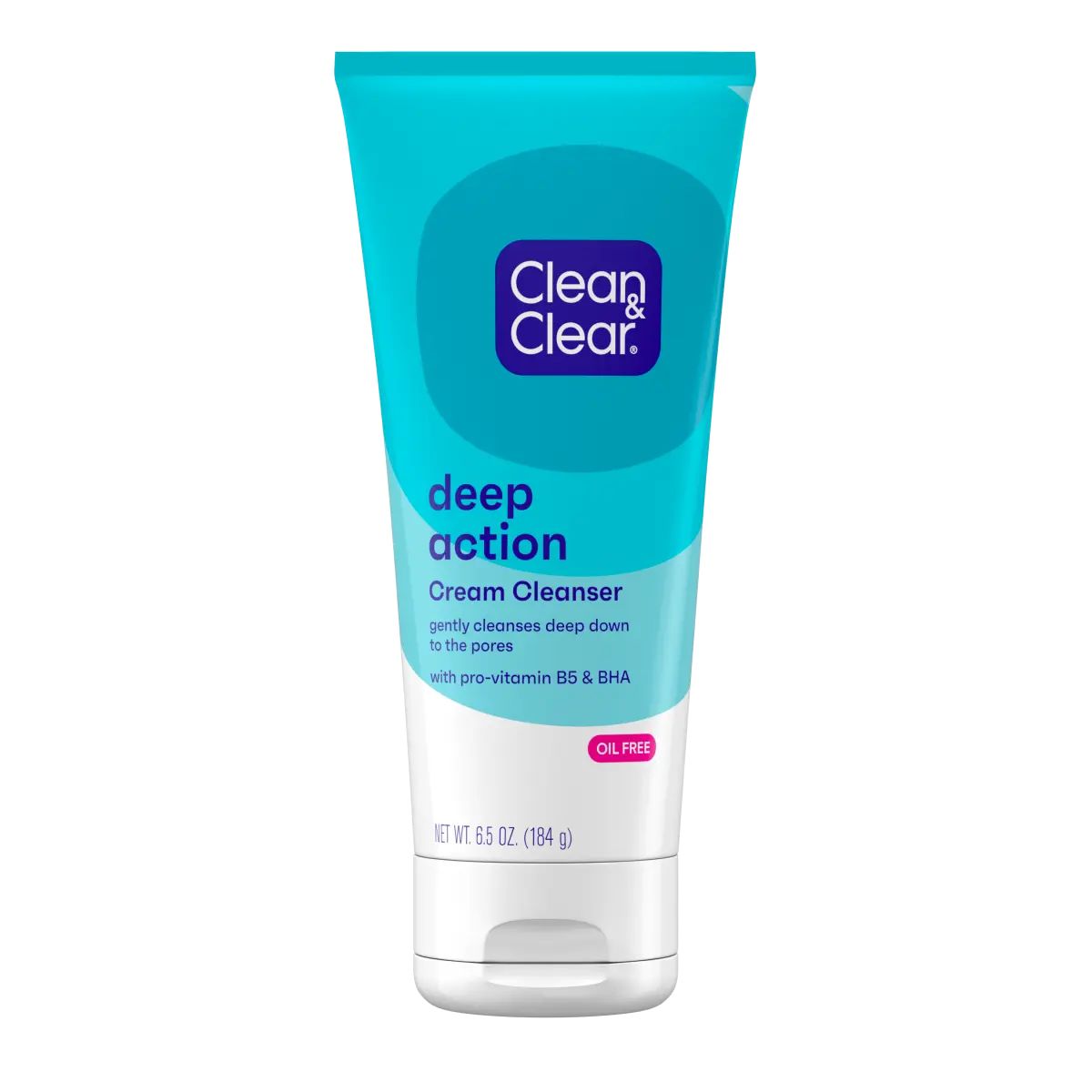 Clean & Clear® Deep Action Cream Cleanser, 6.5 Oz Front of pack