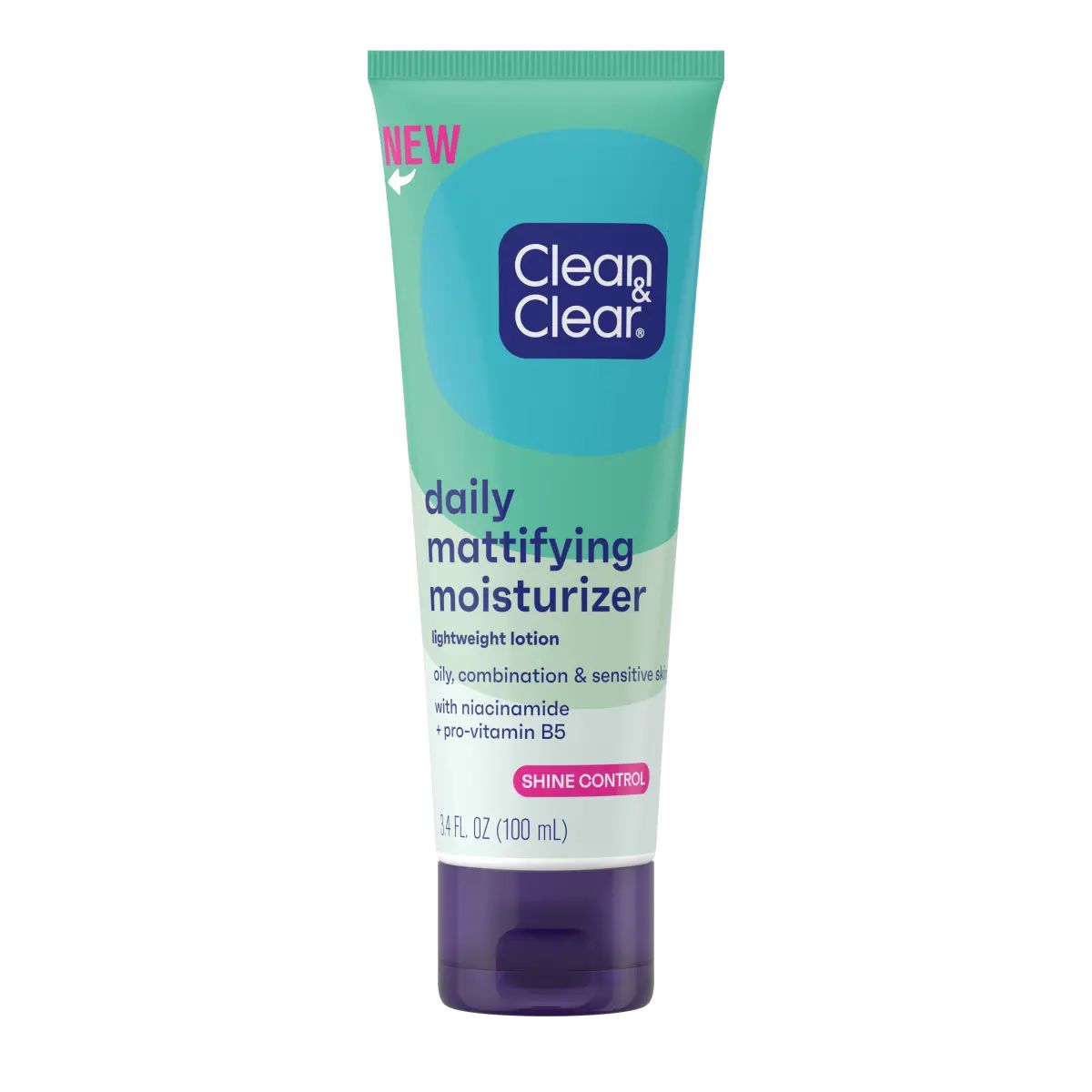 Clean & Clear® Daily Mattifying Moisturizer 3.4 oz Front of Pack