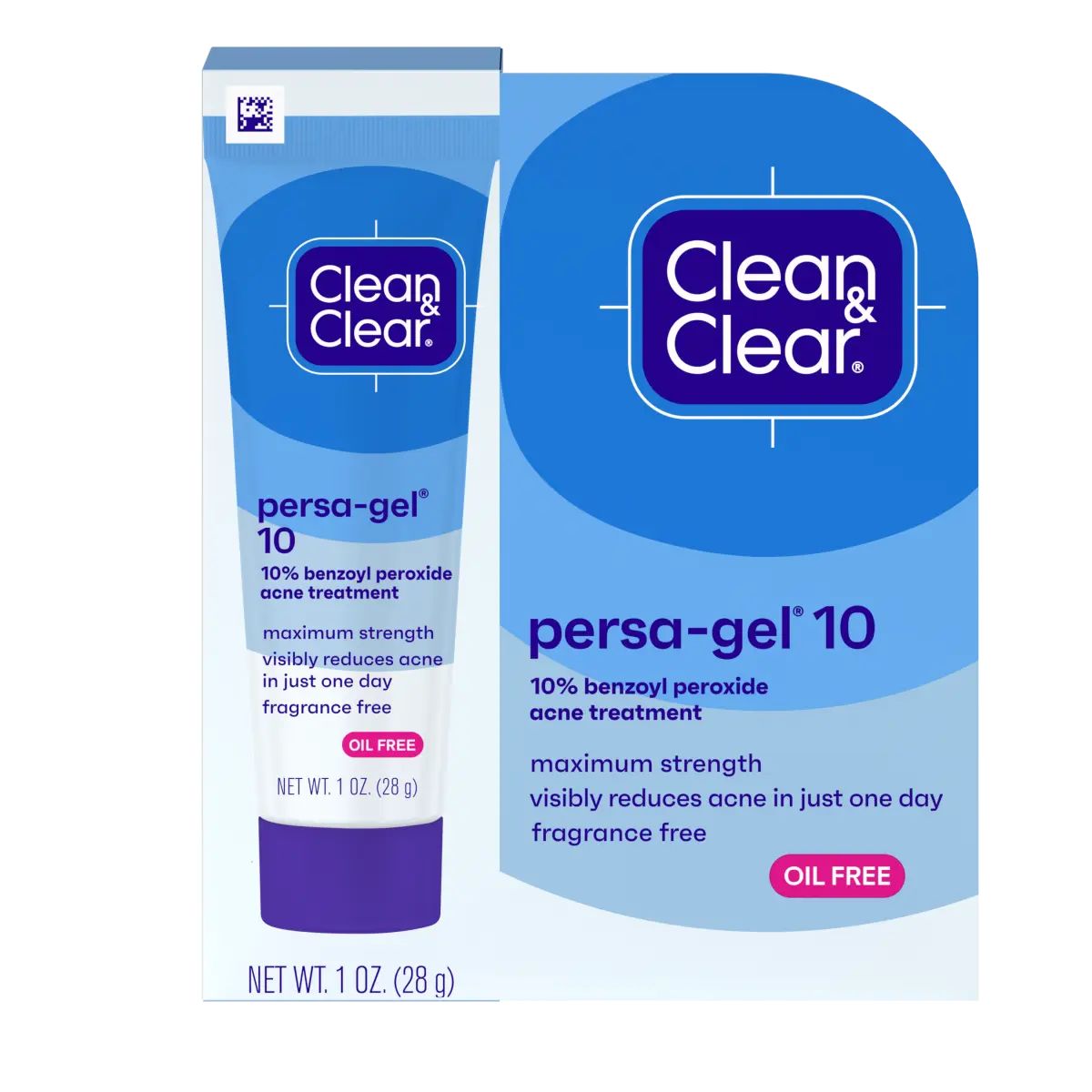 Clean & Clear® Persa-Gel® 10 Maximum Strength Acne Treatment, 1 Oz Front of pack