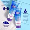 Front shot of 2 CLEAN & CLEAR® PERSA-GEL® 5 acne treatment gel products with maximum strength and vegan formula icons