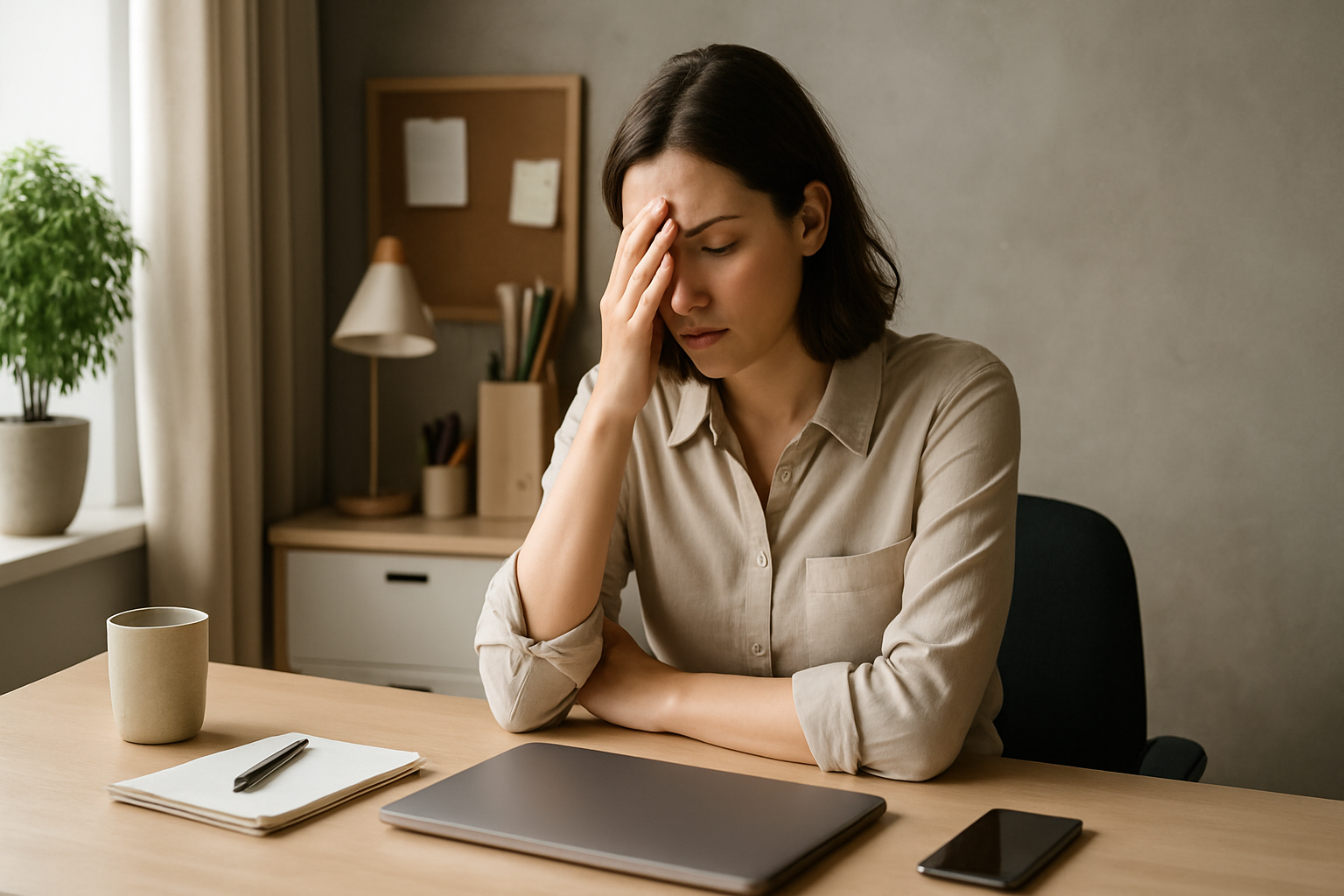 Woman worried