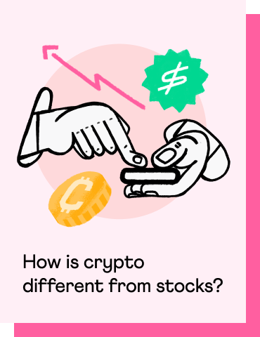 How is crypto different from stocks thumbnail