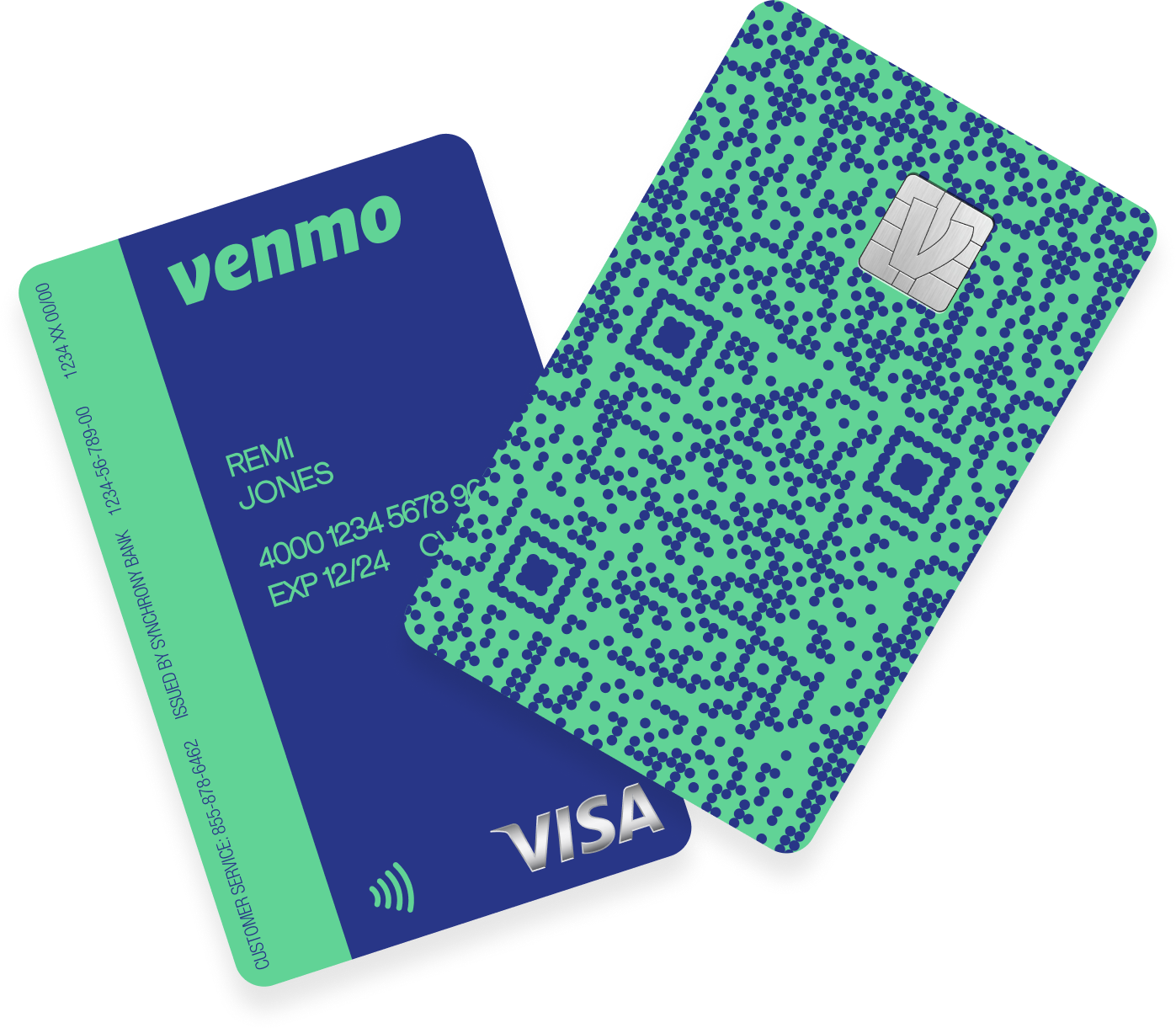 Venmo Credit Card Green Pattern