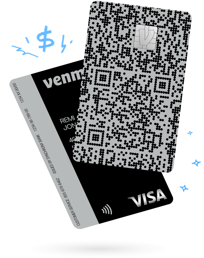 Venmo Credit Card Black Design
