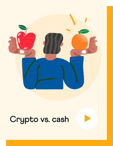 Crypto vs cash information thumbnail