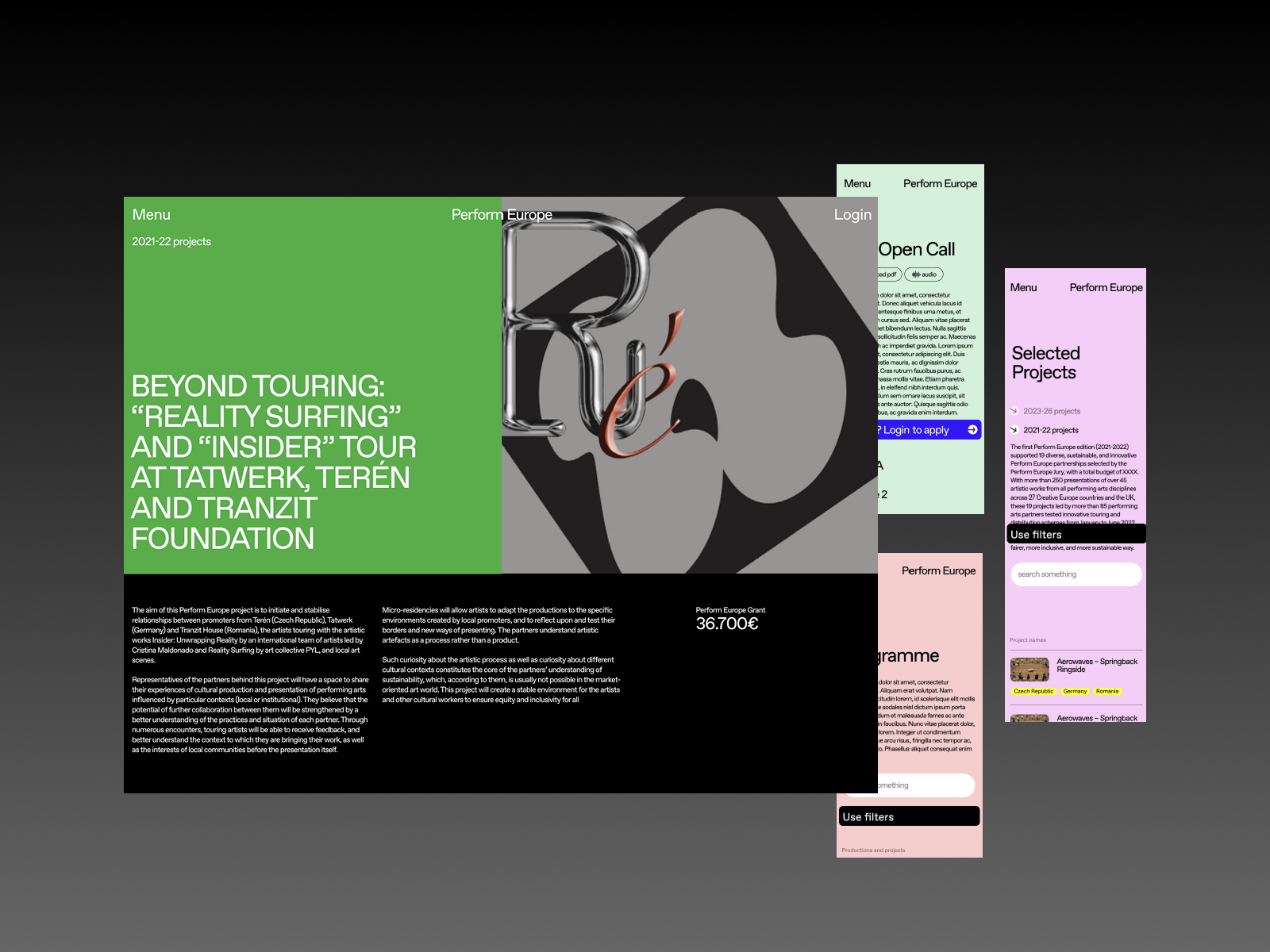 Perform Europe rebranding and webdesign project by Saint-Tran