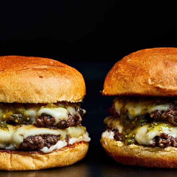 Umami Burgers with Port and Stilton