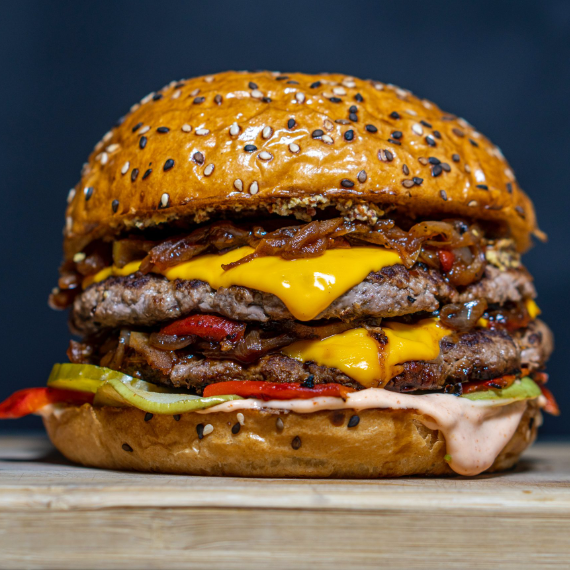 Crispy Comté Frico Cheeseburgers