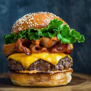 Bacon-and-Kimchi Burgers