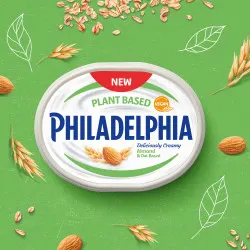 Philadelphia introduces plant-based cream cheese