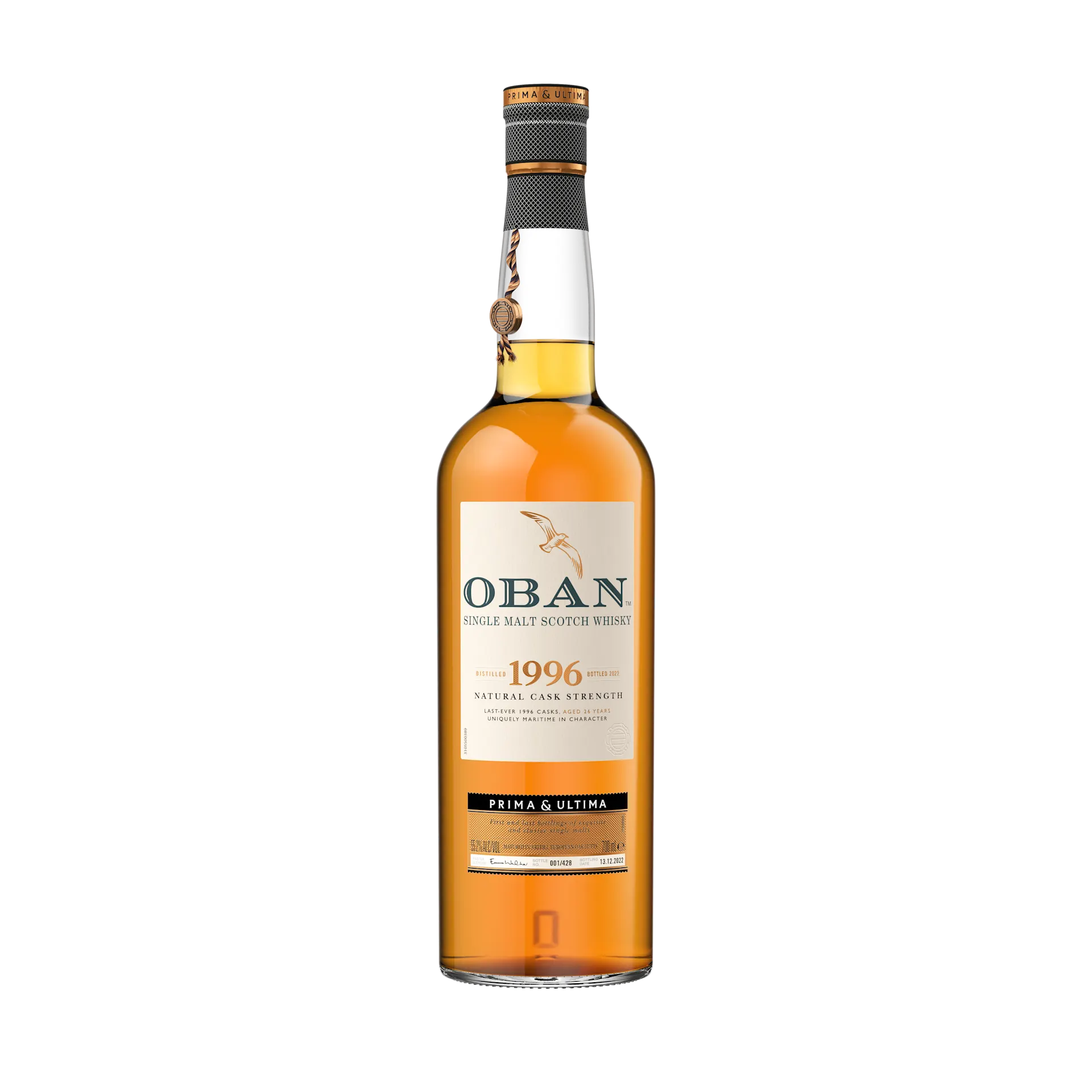 Oban 1996 Single Malt Scotch Whisky Front of Bottle