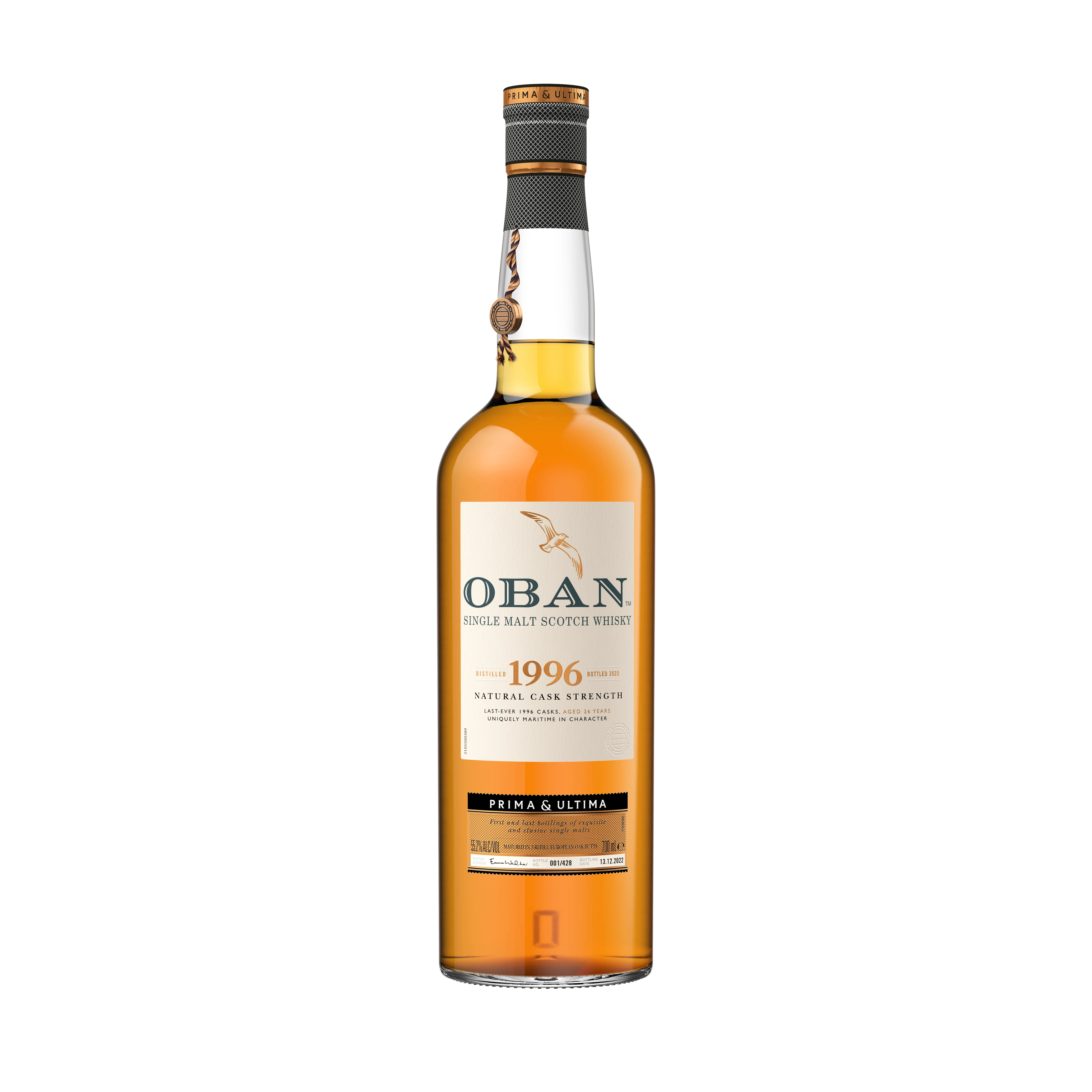 Oban 1996 Single Malt Scotch Whisky Front of Bottle