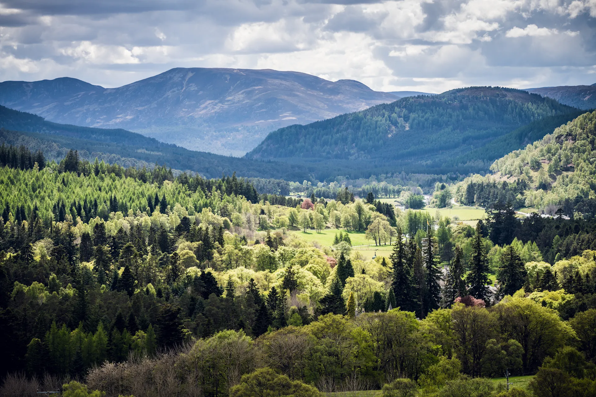 A photo of the landscape in Scotland