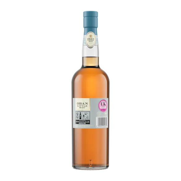 Oban Little Bay Single Malt Scotch Whisky, 70cl - Back of Bottle