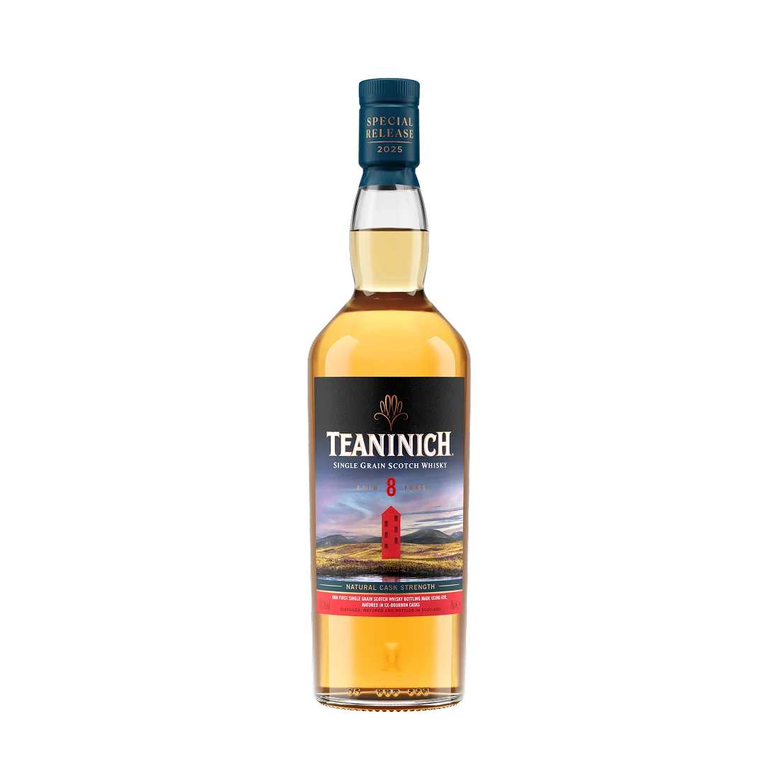 Teaninich Single Grain Scotch Whisky Daring Rye 8 Year Old Special Release 2025 fles
