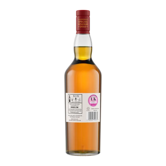 Cardhu 16 Year Old Special Releases 2022 Single Malt Scotch Whisky, 70cl - Back of Bottle