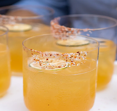 Image of Spicy Margaritas with Jalapeno Agave Syrup