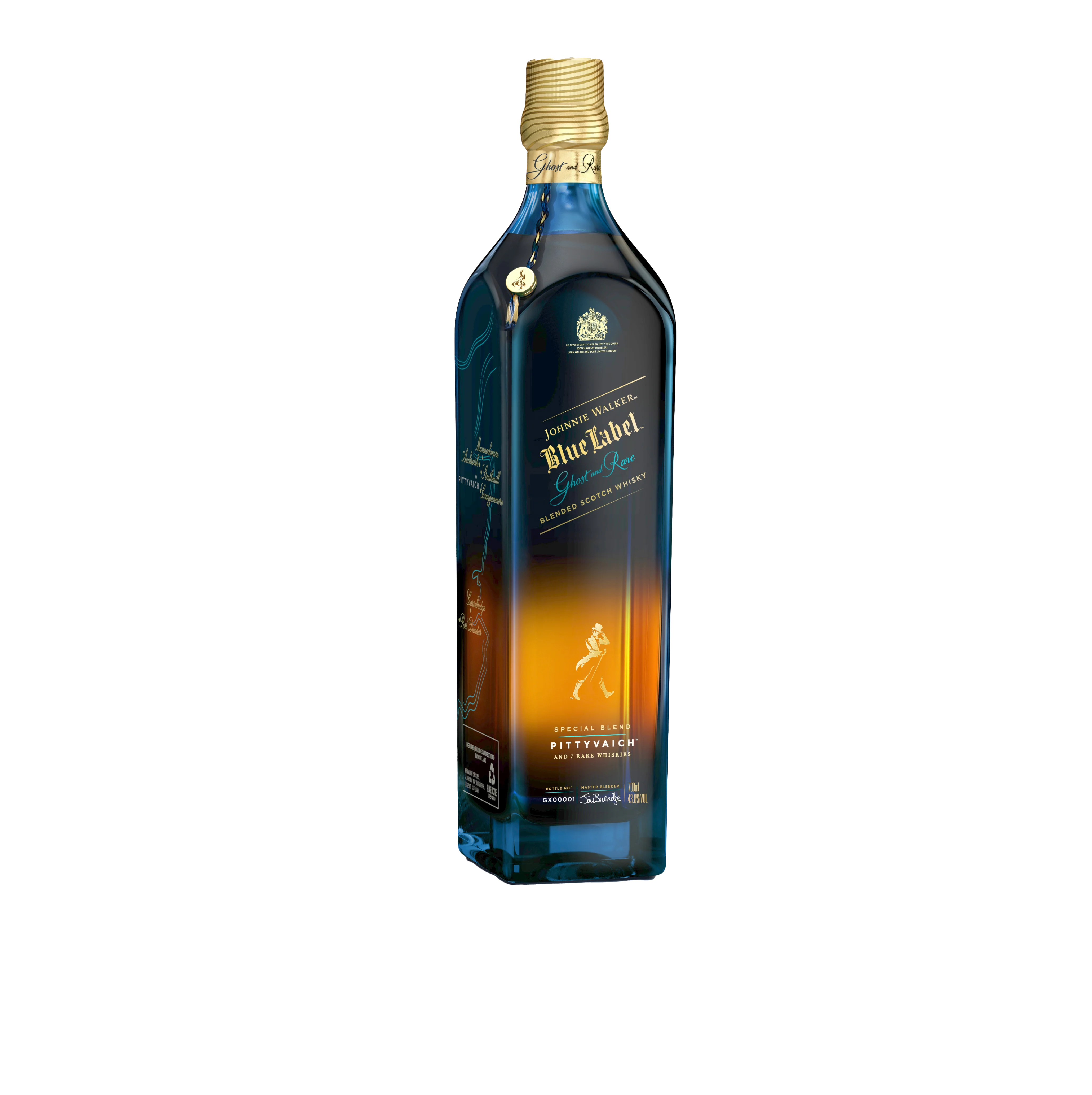 Johnnie Walker Blue Label Ghost and Rare Pittyvaich Edition Blended Scotch Whisky 70cl