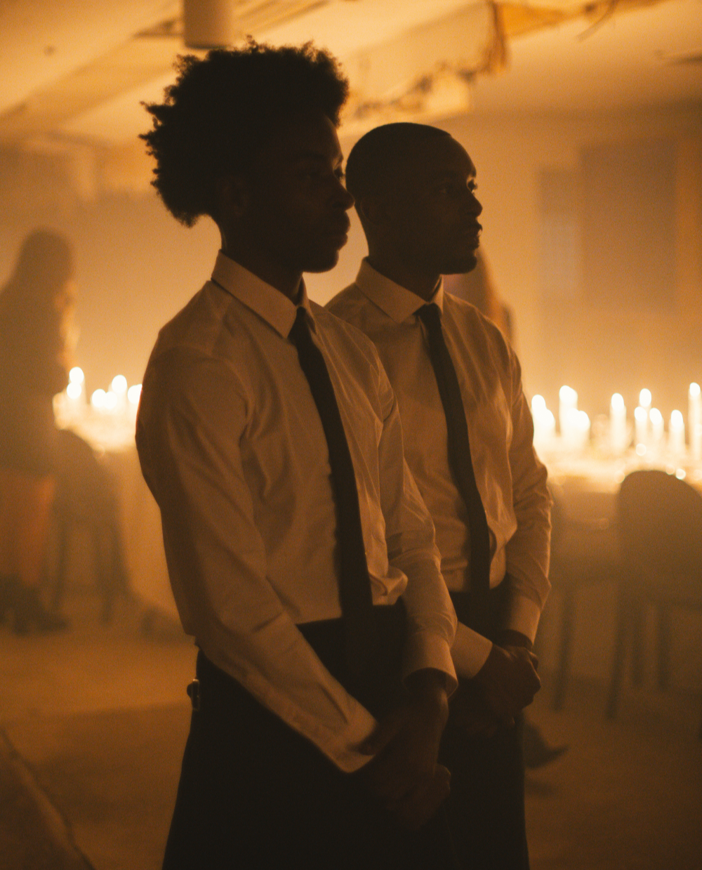 Dinner event serving staff