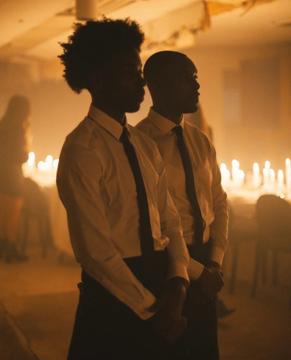 Dinner event serving staff