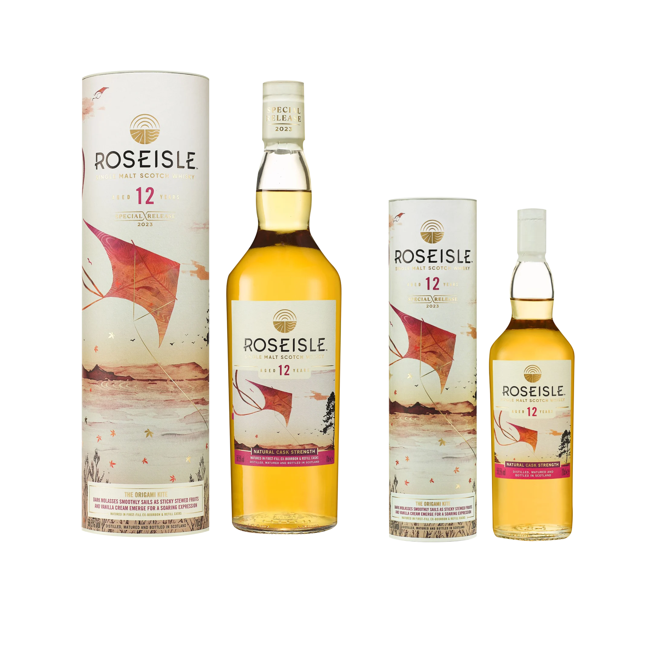 Roseisle 12 Year Old Special Release 2023 Single Malt Scotch Whisky Bundle, 1x20cl + 1x70cl