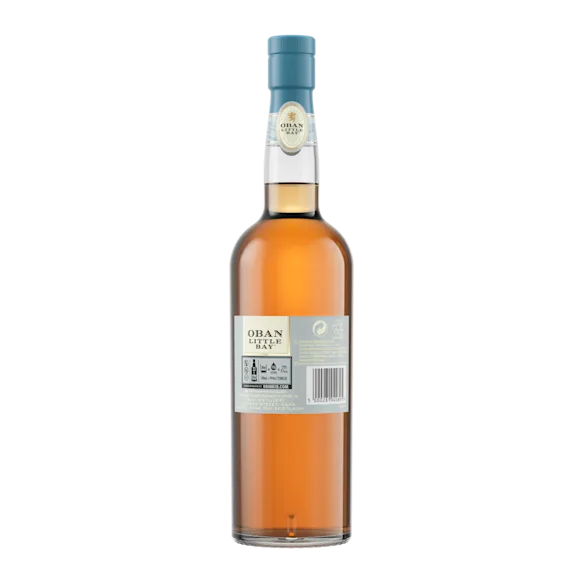 Oban Little Bay Single Malt Scotch Whisky, 70cl Back of bottle